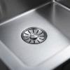 Pure.Sink Comfort Stainless steel sink, 40x40 cm, 10 mm radius, undermount, flush-mount, and top-mount, PCM4040-02